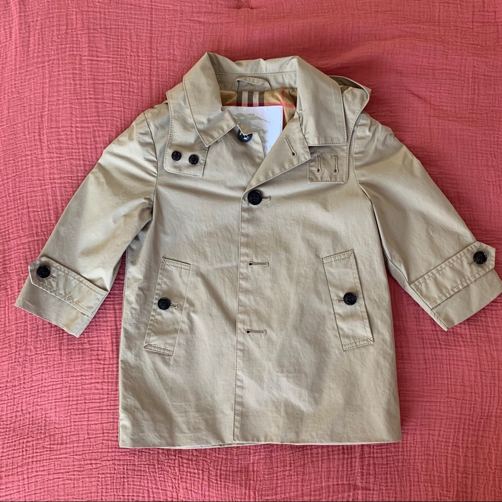Burberry Baby Hooded Trench Coat